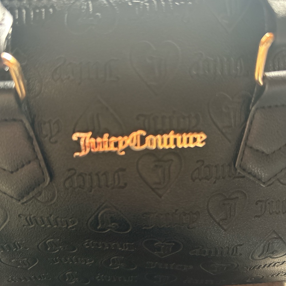 Juicy Couture Black Embossed Shoulder Bag